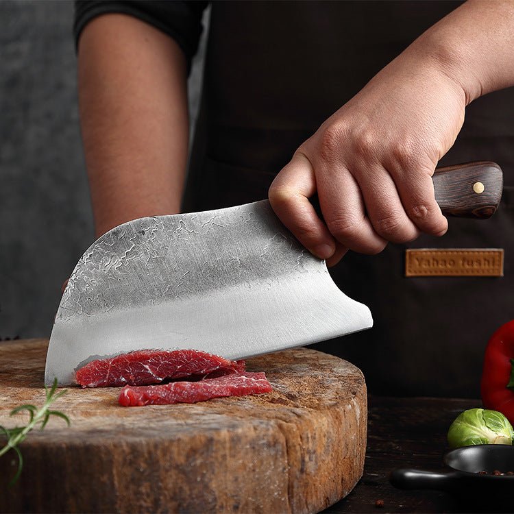 Hand Forged Boning Knife Chef Knife Cleaver Knife With Leather Sheath, –  Letcase