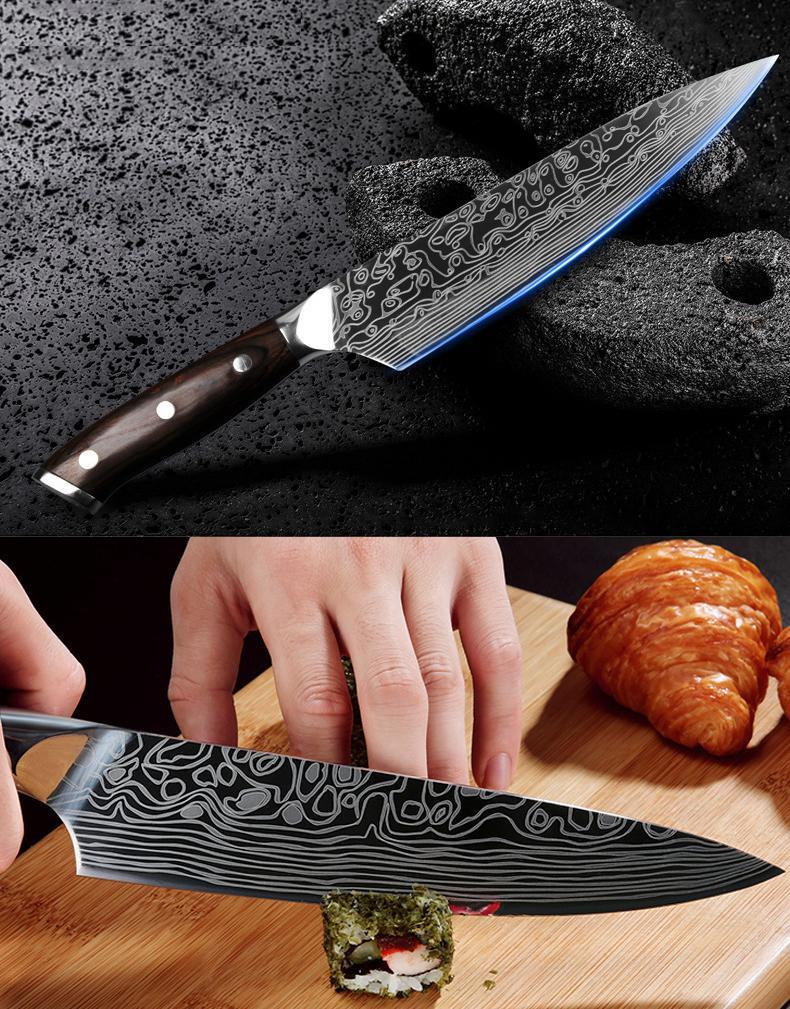 8-Inch Chef Knives High Carbon German Forged Steel Kitchen Knife