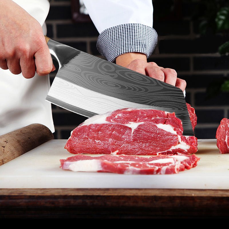 Butcher Knife Stainless Steel Meat Cleaver 8 Professional Chef Kitchen  Knife