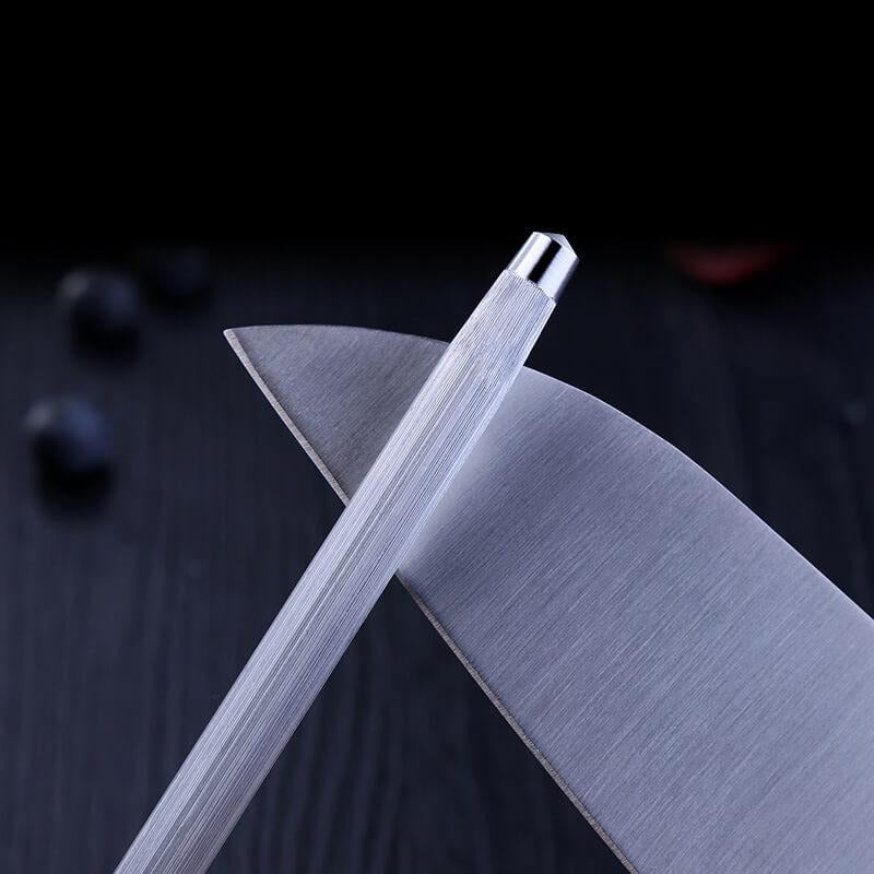 Stainless Steel Sharpener Rod, Stainless Steel Chef Knife