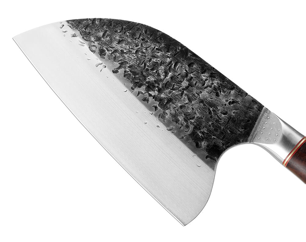 Hand Forged Meat Cleaver Sharp Asian Knife Kitchen Butcher Knife with –  HAND FORGED KNIFE