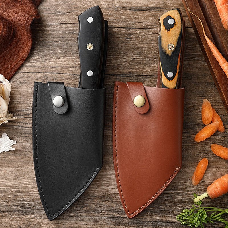 Hand Forged Boning Knife Chef Knife Cleaver Knife With Leather Sheath, –  Letcase