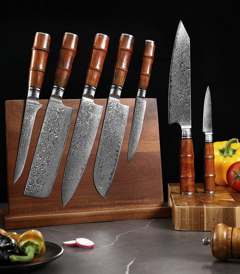  Chef Knife Making Kit – Featuring VG-10 Damascus Steel, Stylish  Micarta Handles, Rasps, Files, Portable Bench Vise & More – Includes  Step-by-Step Knife Making Guide: Home & Kitchen