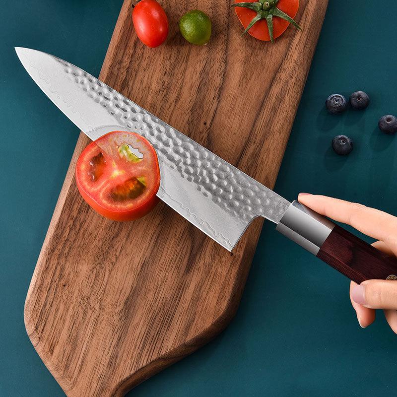 Professional Kitchen 8 inch Chef Knife - 67 Layers VG-10 Damascus Steel  Knife,Ultra-Sharp Cooking Knife with Ergonomic Wood Handle, Sheath & Beauty