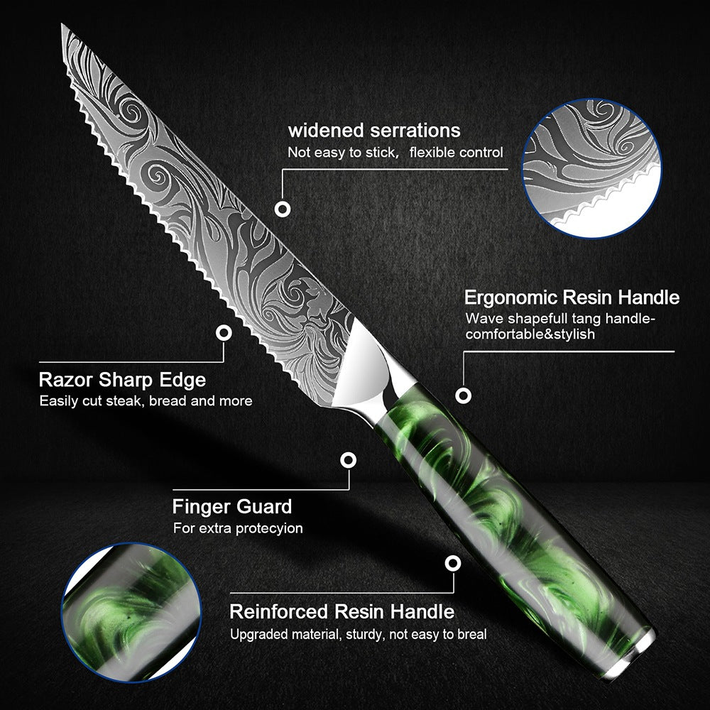 Material | The Serrated 6 Knife