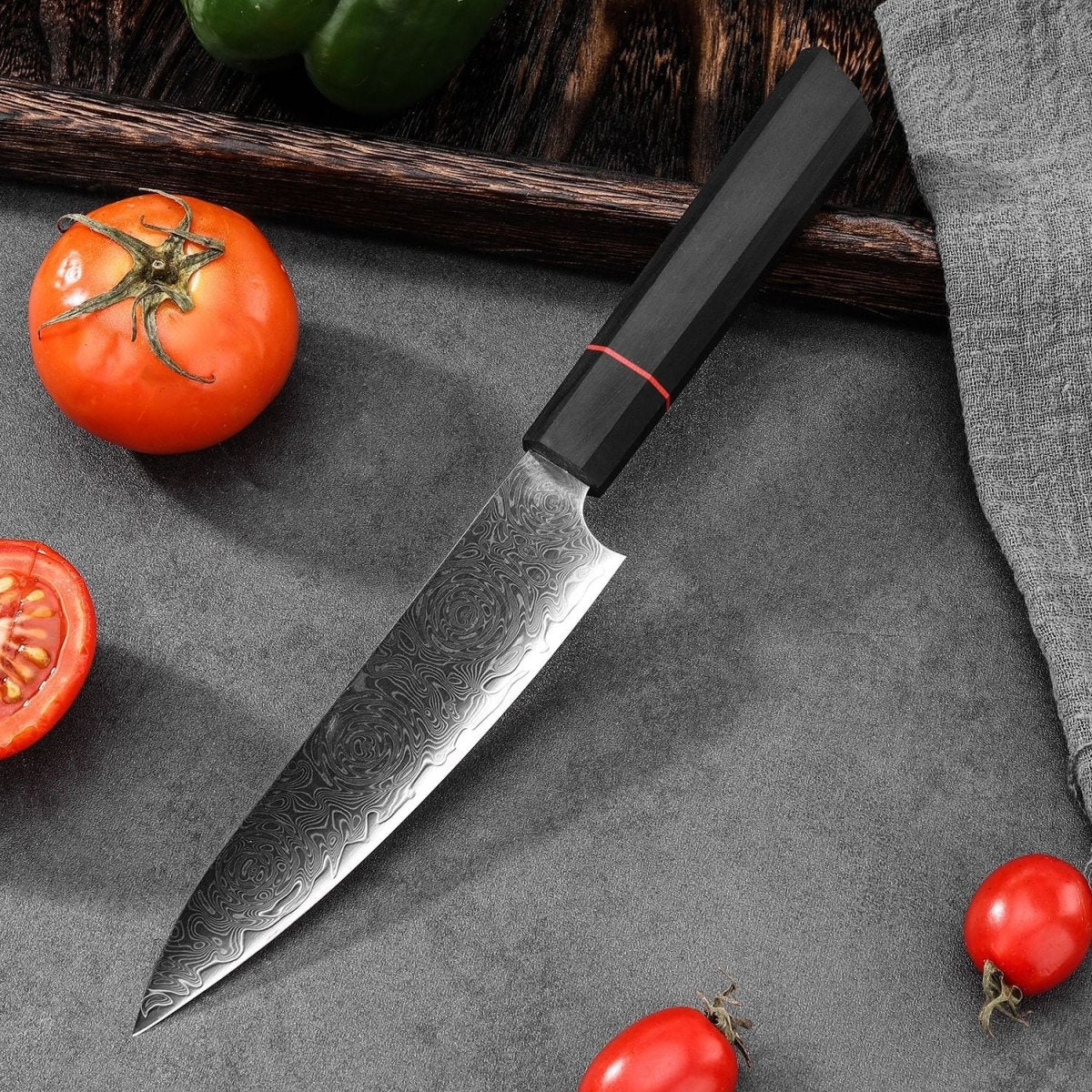 4 - Piece Damascus Steel Kitchen Knife Set - Letcase