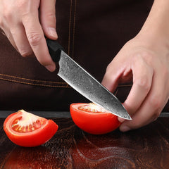 4 - Piece Damascus Steel Kitchen Knife Set - Letcase