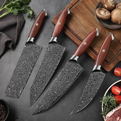 4 - Piece Premium VG10 Damascus Chef Knife Set - Letcase