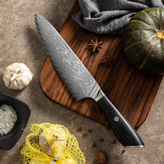 8 Inch Japanese Damascus Chef Knife - Letcase