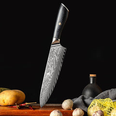 8 Inch Japanese Damascus Chef Knife - Letcase