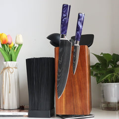 8 - Piece Professional Kitchen Knife Block Set - Letcase