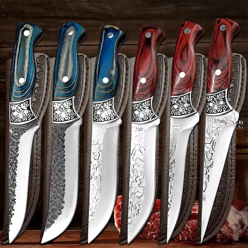 Hand Forged Boning Knife Set - Letcase