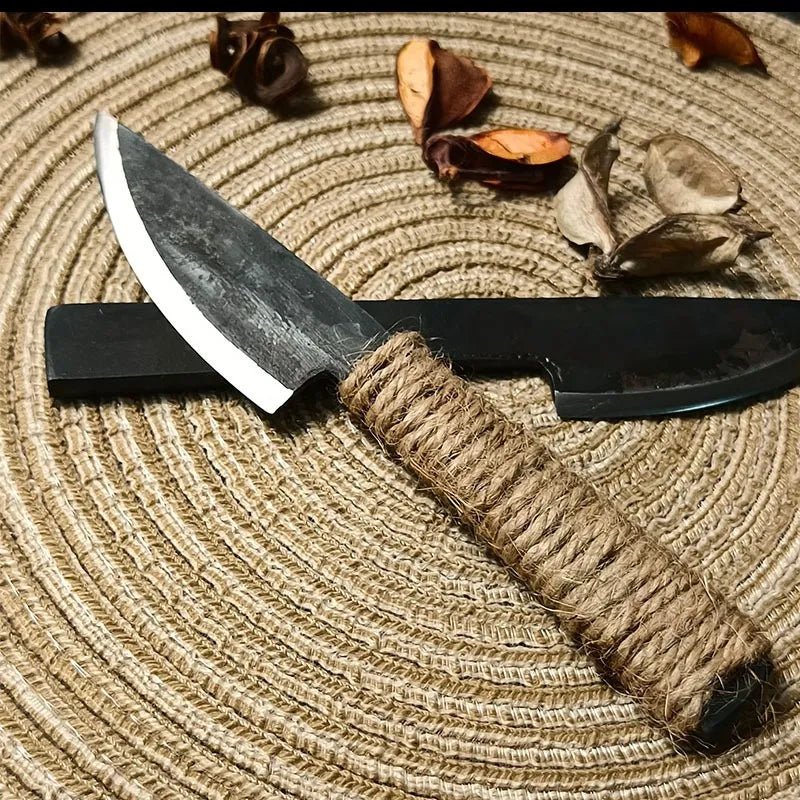 Hand Forged Carbon Steel Meat Knife - Letcase