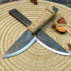 Hand Forged Carbon Steel Meat Knife - Letcase