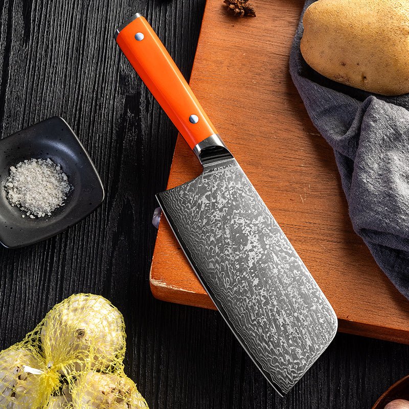 Japanese Damascus Kitchen Knife - Letcase