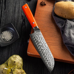 Japanese Damascus Kitchen Knife - Letcase