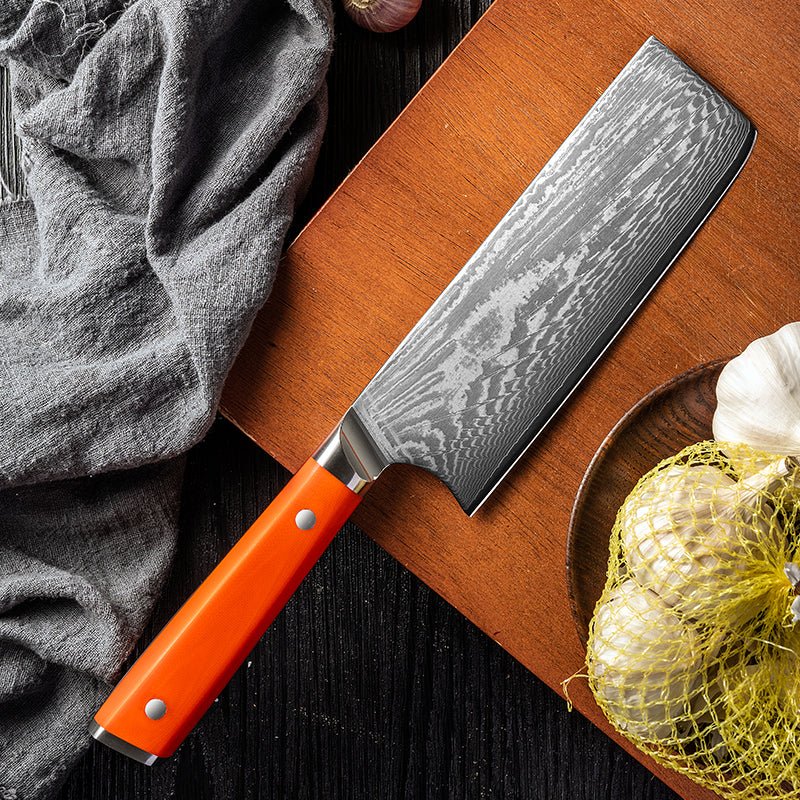 Japanese Damascus Kitchen Knife - Letcase