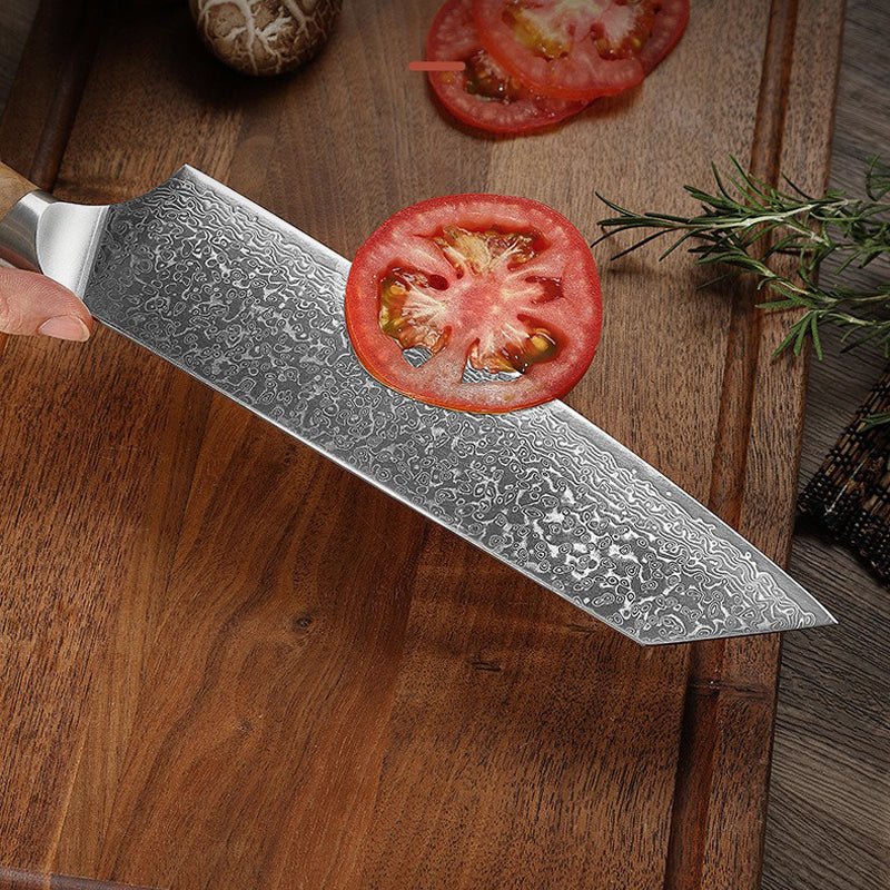 Professional 7 - Piece Damascus Chef Knife Set - Letcase