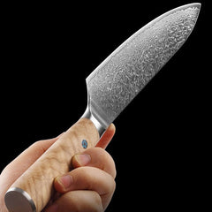 Professional 7 - Piece Damascus Chef Knife Set - Letcase