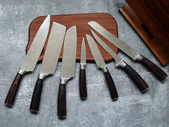 Professional Chef Knife Set with Leather Knife Bag - Letcase