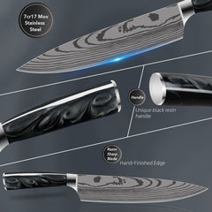 10 Piece Kitchen Knife Set, High Carbon Steel Knife Set - Letcase