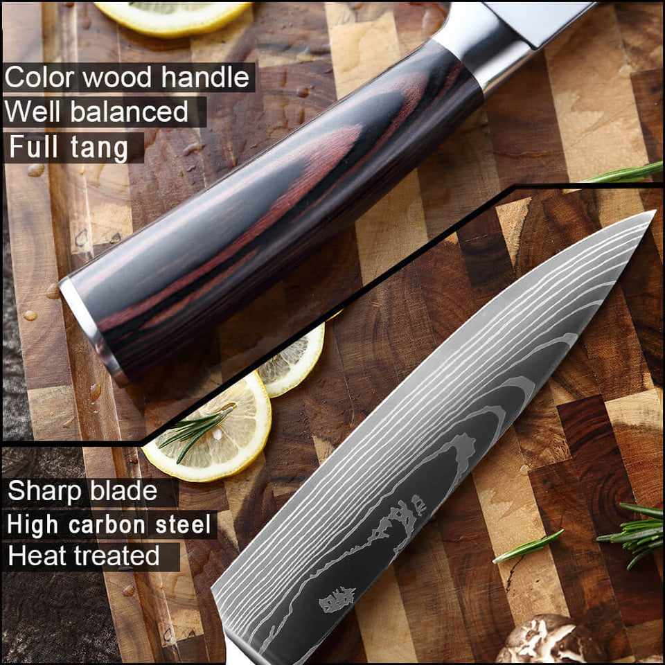  Good Cook Touch 8-Inch Carbon Steel Chef's Knife: Chefs Knives:  Home & Kitchen