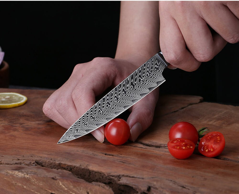 Master Maison Authentic 8 Damascus Steel Chef Knife With Full