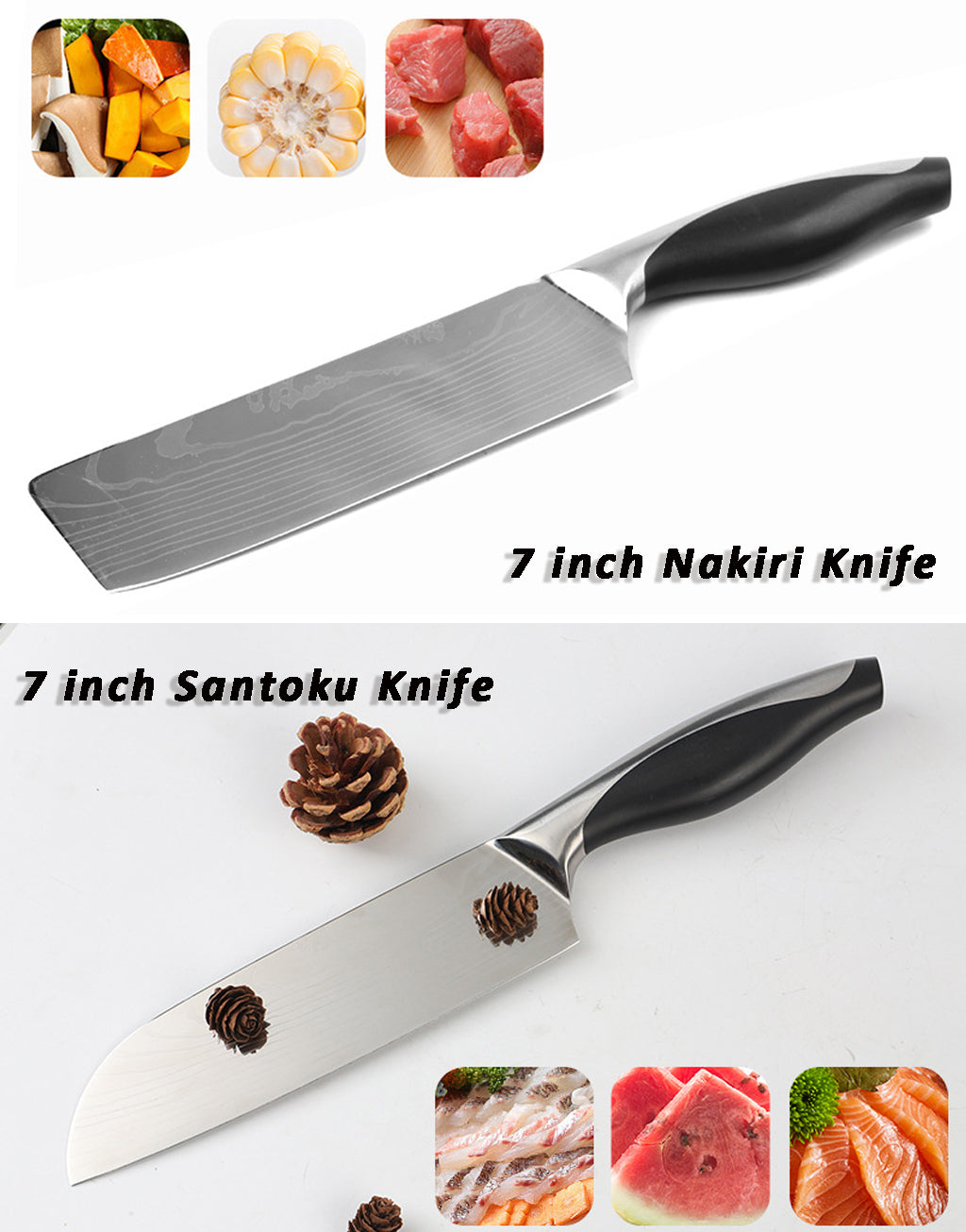 8 Piece Kitchen Knife Set