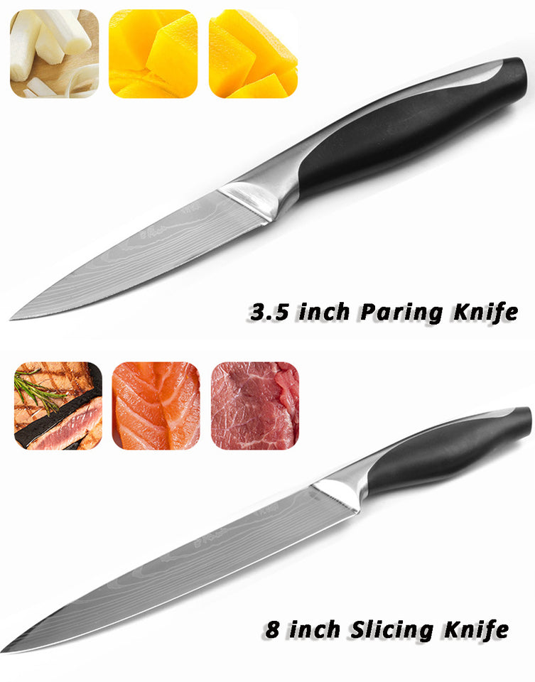 8 Piece Kitchen Knives Set 