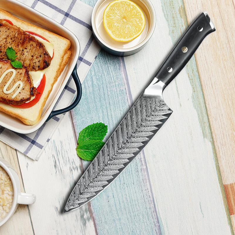 Damascus Steel Chef Knife Cooking Knife Kitchen Western Cutlery Cooking Knife  Butcher Knife Fish Slicing Knife Cooking Knife - Temu