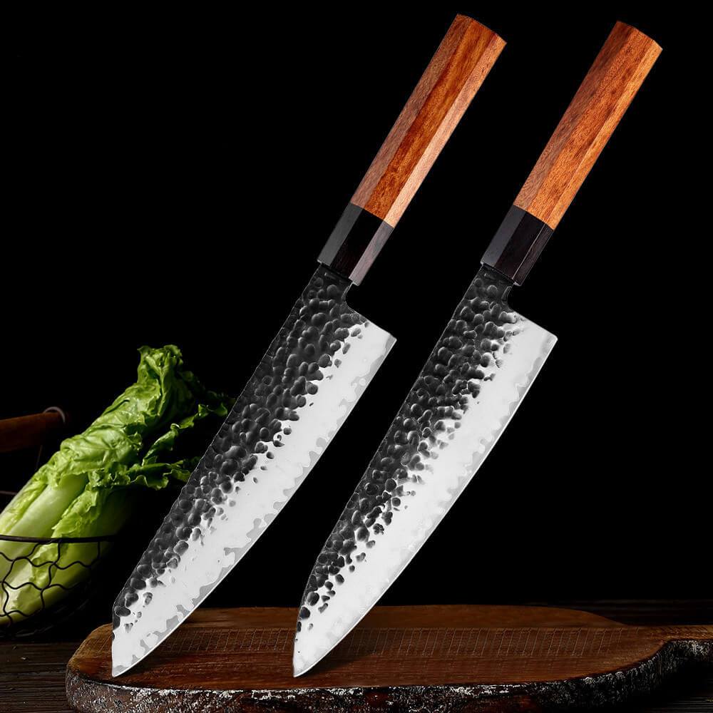 Hand Forged 67 Layers Damascus Steel 5 Pcs Dollar Wood Black Style Che –  Exotic Knife