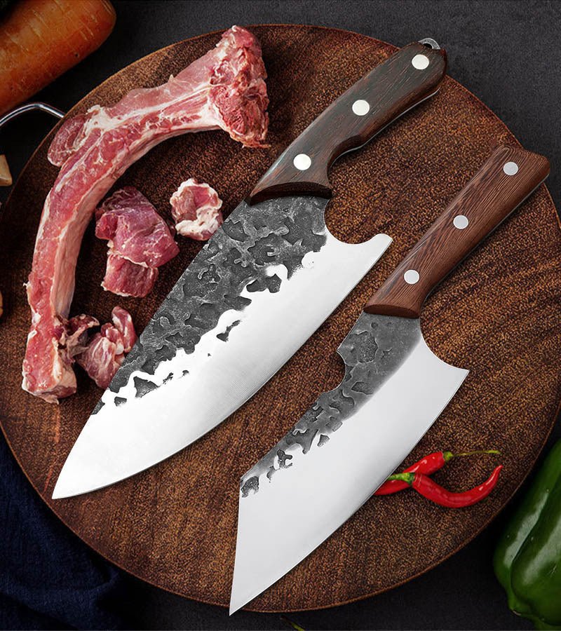 Hand Forged Boning Knife Chef Knife Cleaver Knife With Leather Sheath, –  Letcase