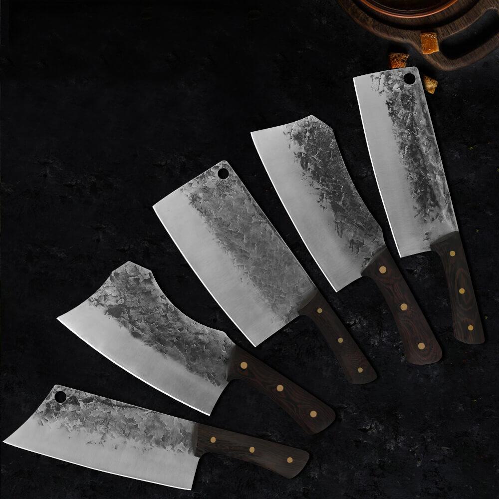 Hand Forged Boning Knife Chef Knife Cleaver Knife With Leather Sheath, –  Letcase