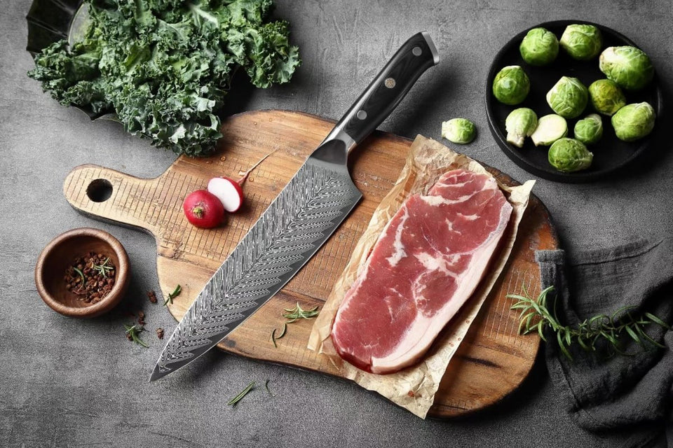 Hand-Forged Kitchen Knives Cutlery Butcher Chef Knife Slicing Meat Cleavers  Multi-Purpose Gyuto Knives Cutting Meat Pork Stalls