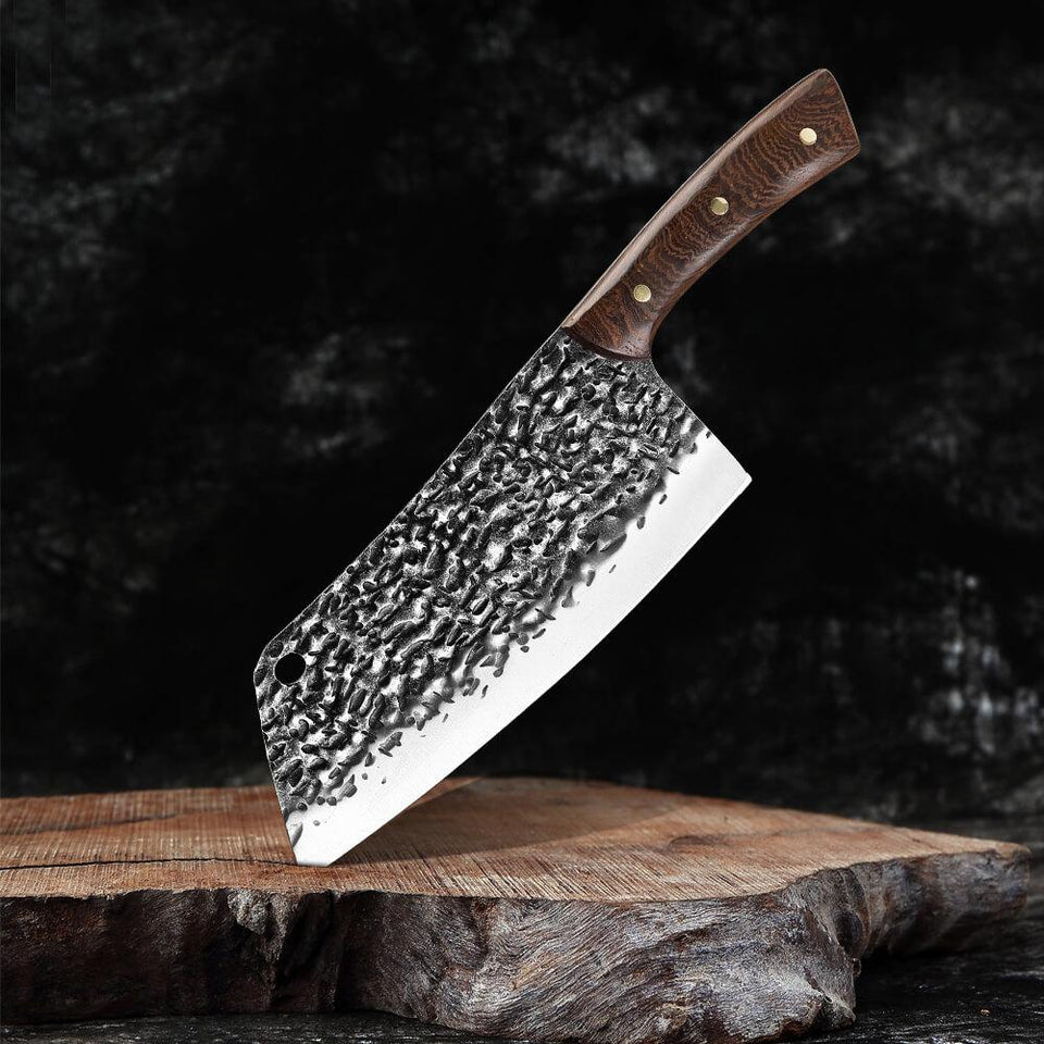 Hand Forged Boning Knife Chef Knife Cleaver Knife With Leather Sheath, –  Letcase