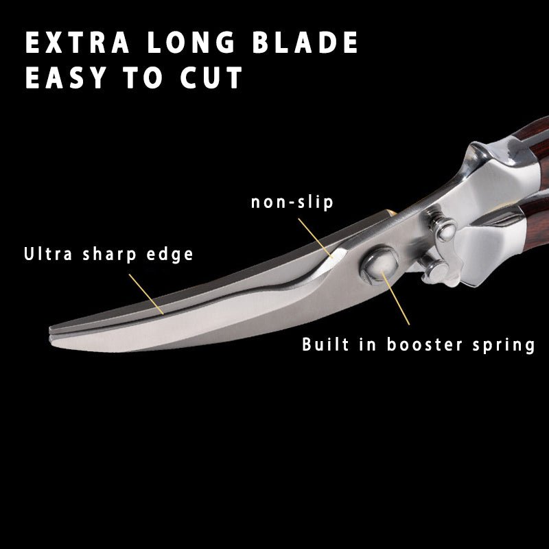 (2 Pack) Multifunctional Scissors Ultra Sharp Stainless Steel Kitchen  Shears NEW