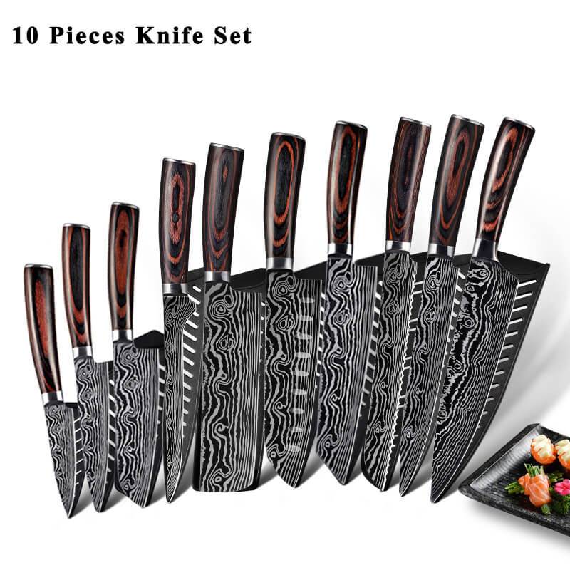 8-Piece Japanese Master Chef Knife Set