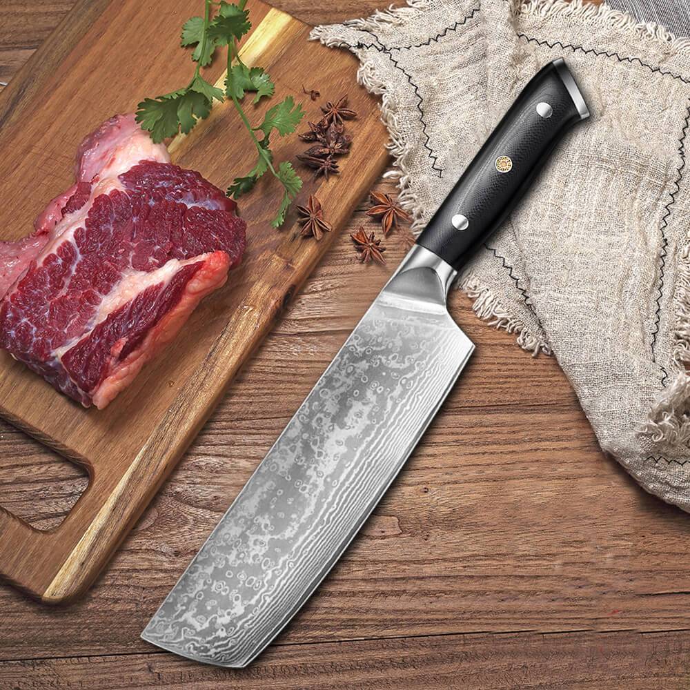 Damascus Nakiri knife