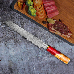 Japanese Kitchen Knife Set 7-Piece Hand Forged Damascus Chef Knife Set - Letcase