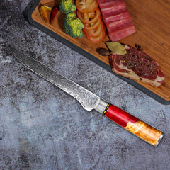 Japanese Kitchen Knife Set 7-Piece Hand Forged Damascus Chef Knife Set - Letcase