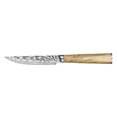 Japanese Steel Steak Knives With Olive Wood Handle - Letcase