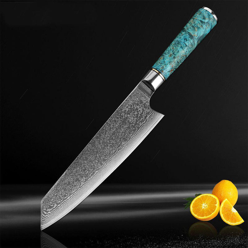 Damascus Steel Kitchen Knives – Chefs Edge - Handmade Japanese