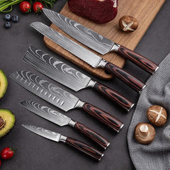 Stainless Steel Kitchen Knife Set by Letcase™ - Letcase