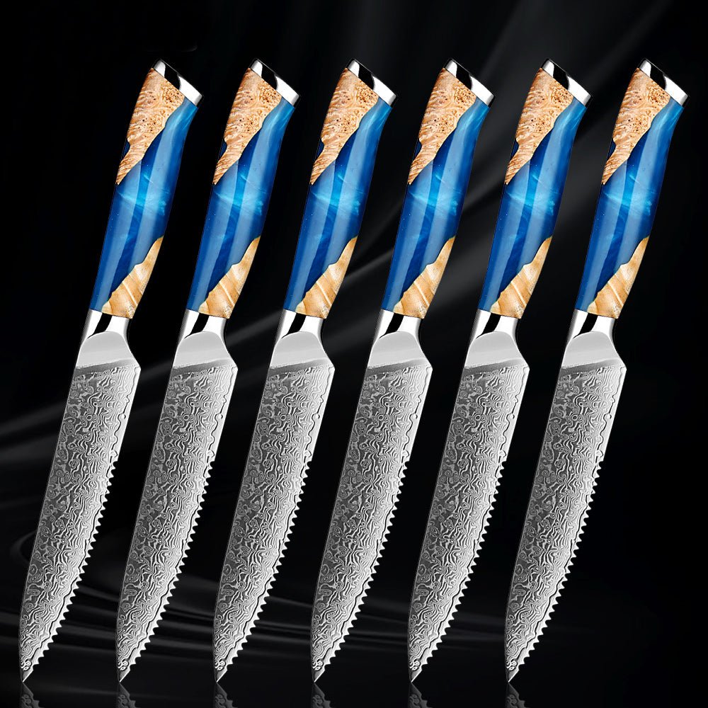 WIZEKA Steak Knives Set of 6,B0C2867ZRX