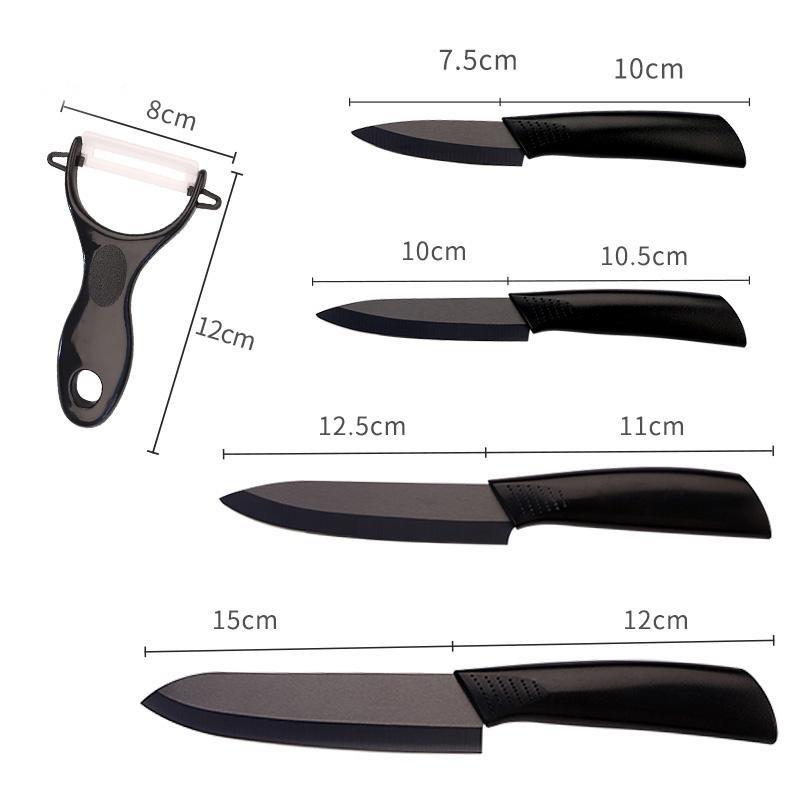 5-Piece Ceramic Kitchen Knives Set 